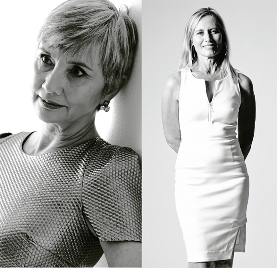 Vana-&-Margie-in-white-&-gold